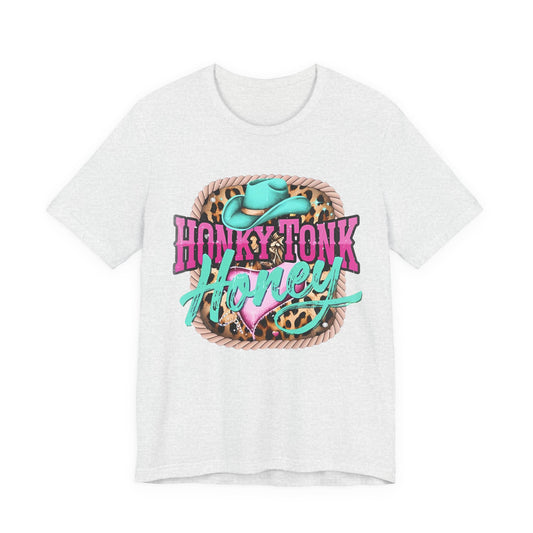Honky Tonk Honey Tee — Retro Cowgirl Graphic T‑Shirt